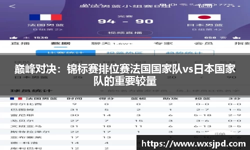 巅峰对决：锦标赛排位赛法国国家队vs日本国家队的重要较量